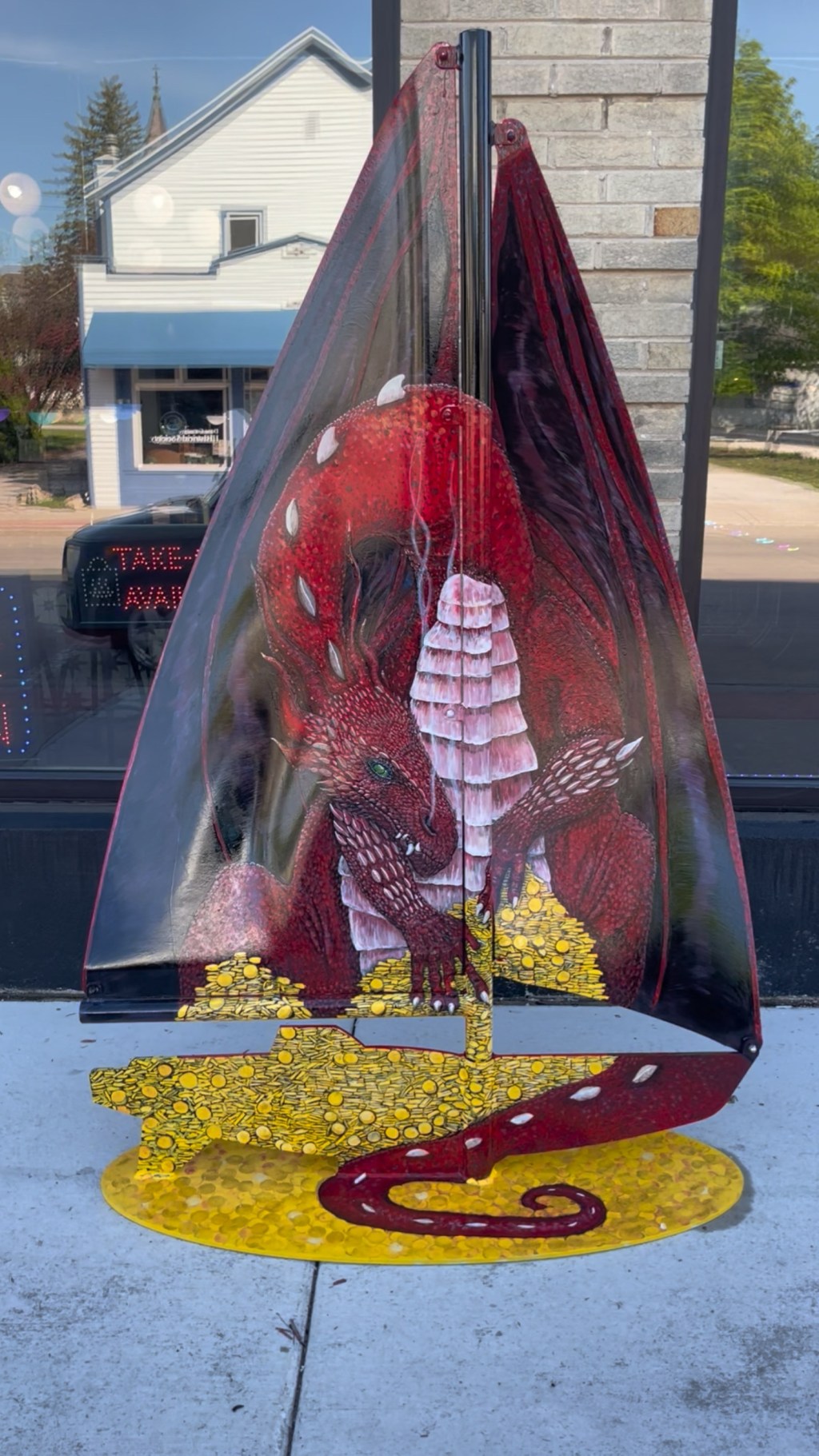 Meet “The Guardian”: The Story Behind the Sailboat Street Art in front of Cherry&nbsp;Lanes